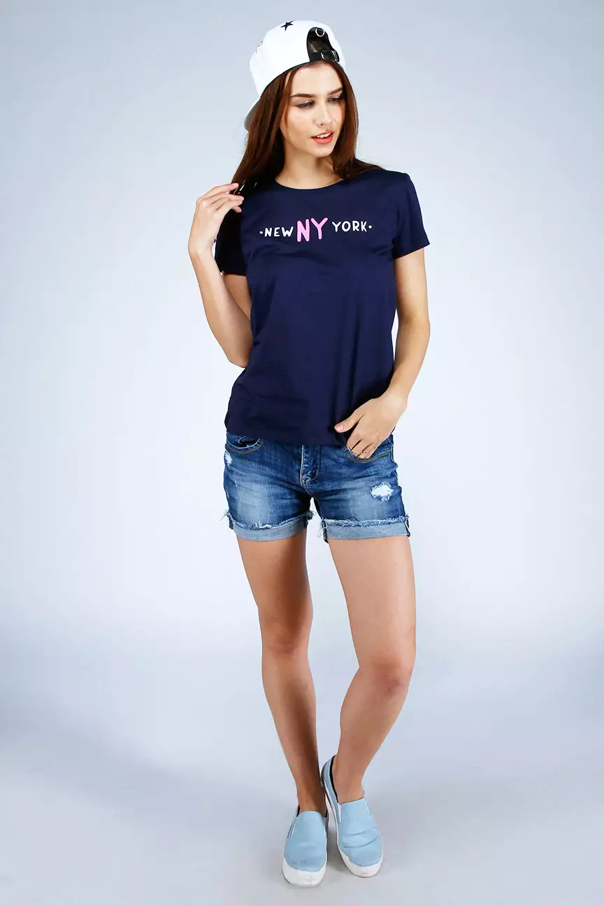 Kaos Wanita Austere Navy