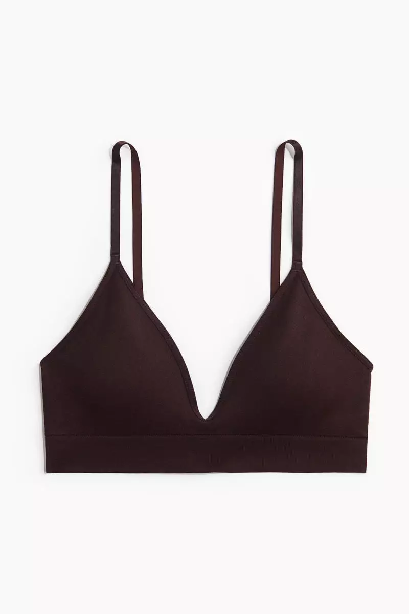 Seamless padded soft bra