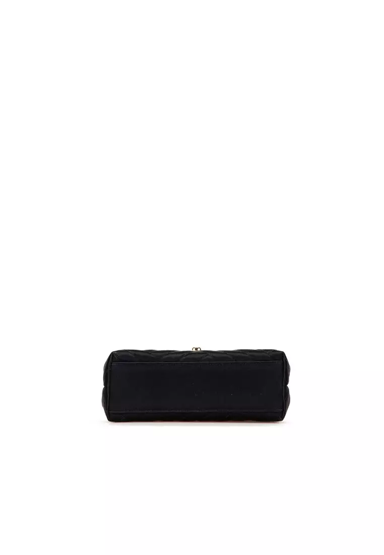 Pre-Loved Chanel Mini Square Diagonal Quilted Satin Single Flap