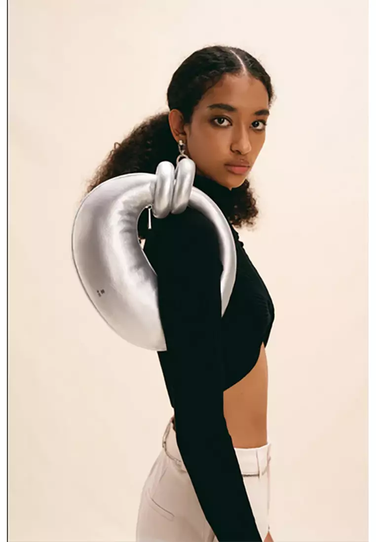 Abacus Top Handle Bag - Silver