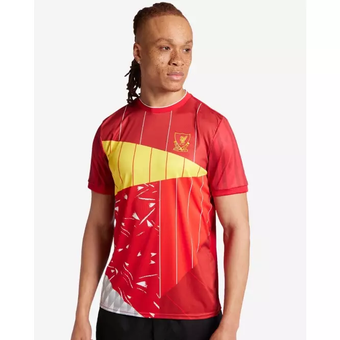 Liverpool FC LFC Mens Mashup Shirt Red Men - Official LFC T Shirt Original Pria