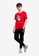 FOREST red Forest X Shinchan Coral Fleece Texture Logo with Embroidered Round Neck Tee - FC20000-51Red C2E45AAA98A16CGS_6