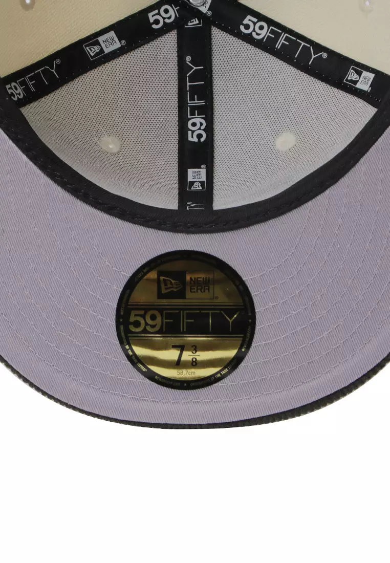 NE Flag Chrome White Dark Green Corduroy 59FIFTY Fitted Cap