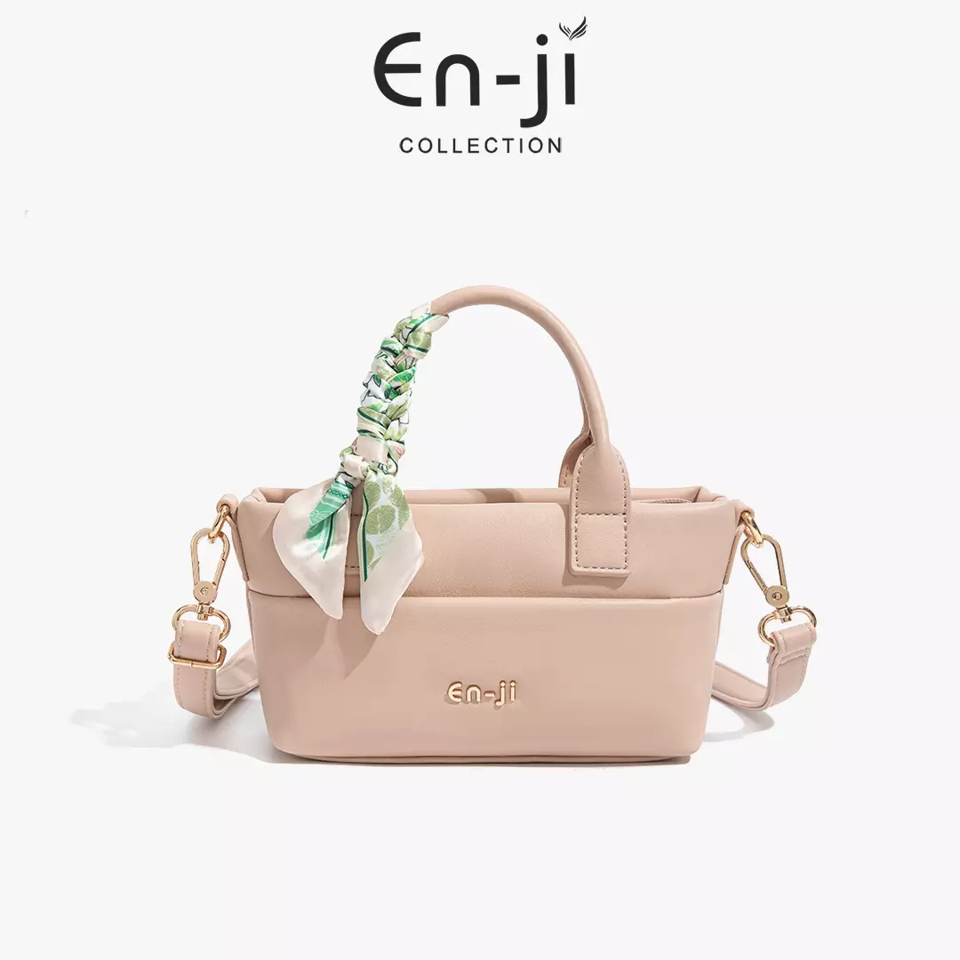En-Ji Mirara Handbag Wanita Warna Chicpeach