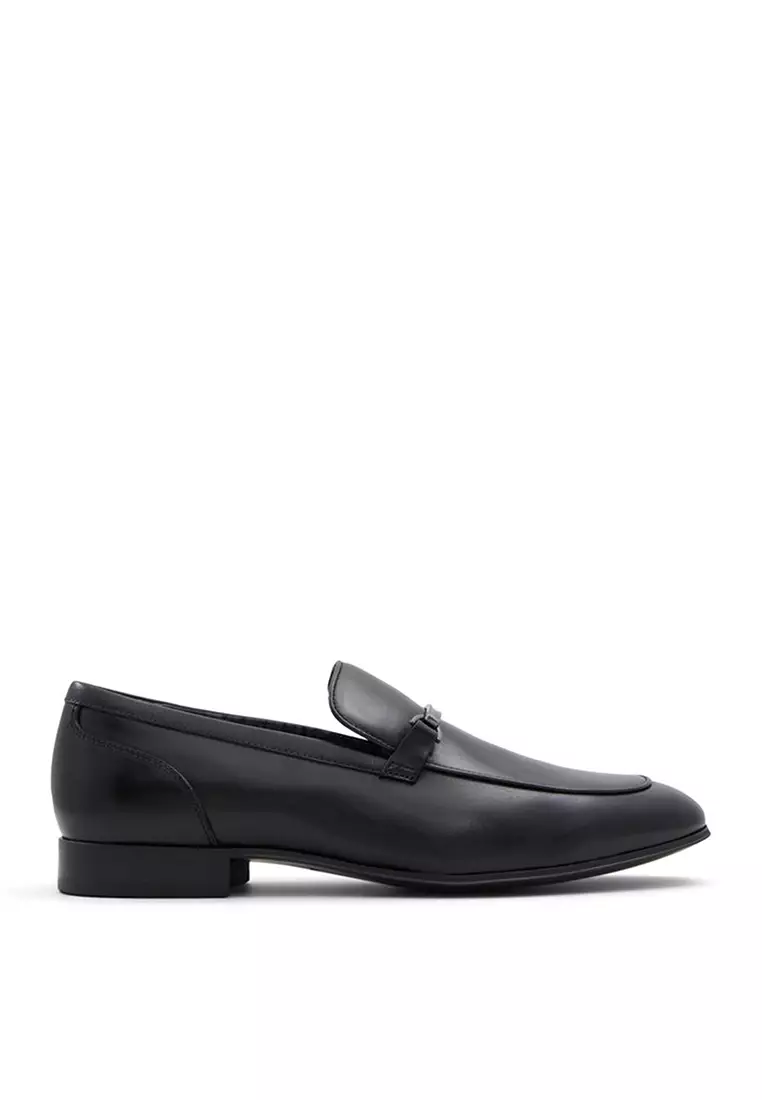 Aldo black deals loafers mens