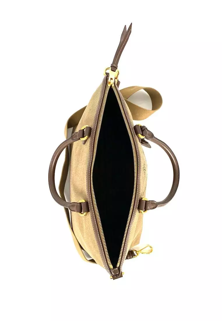 Jual Prada Prada 1BA104 Borsa A Mano Zip Logo Jacquard Corda