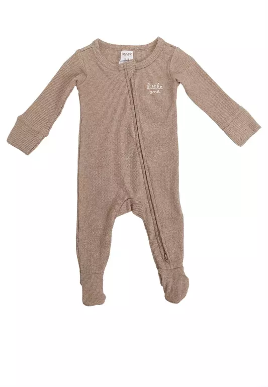 Organic Pointelle Zip Romper