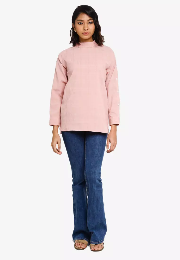 Nori Top in Blush Pink