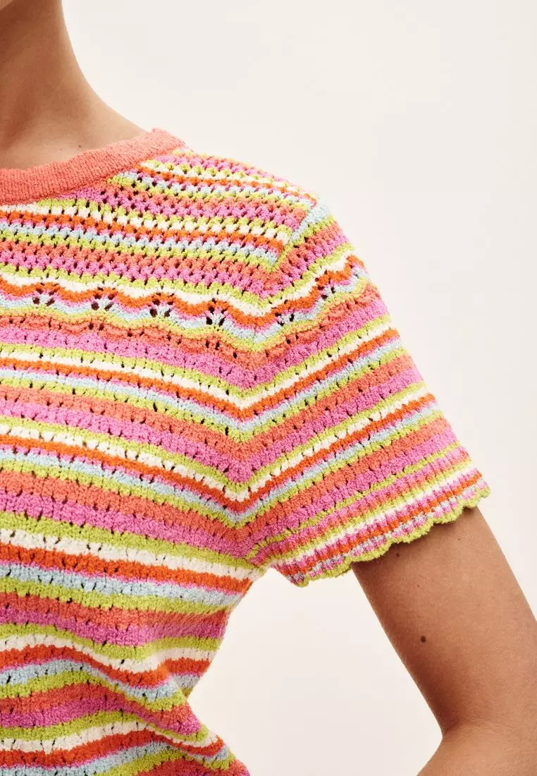 Buy NEXT Stitch Detail Knitted T-Shirt 2025 Online | ZALORA