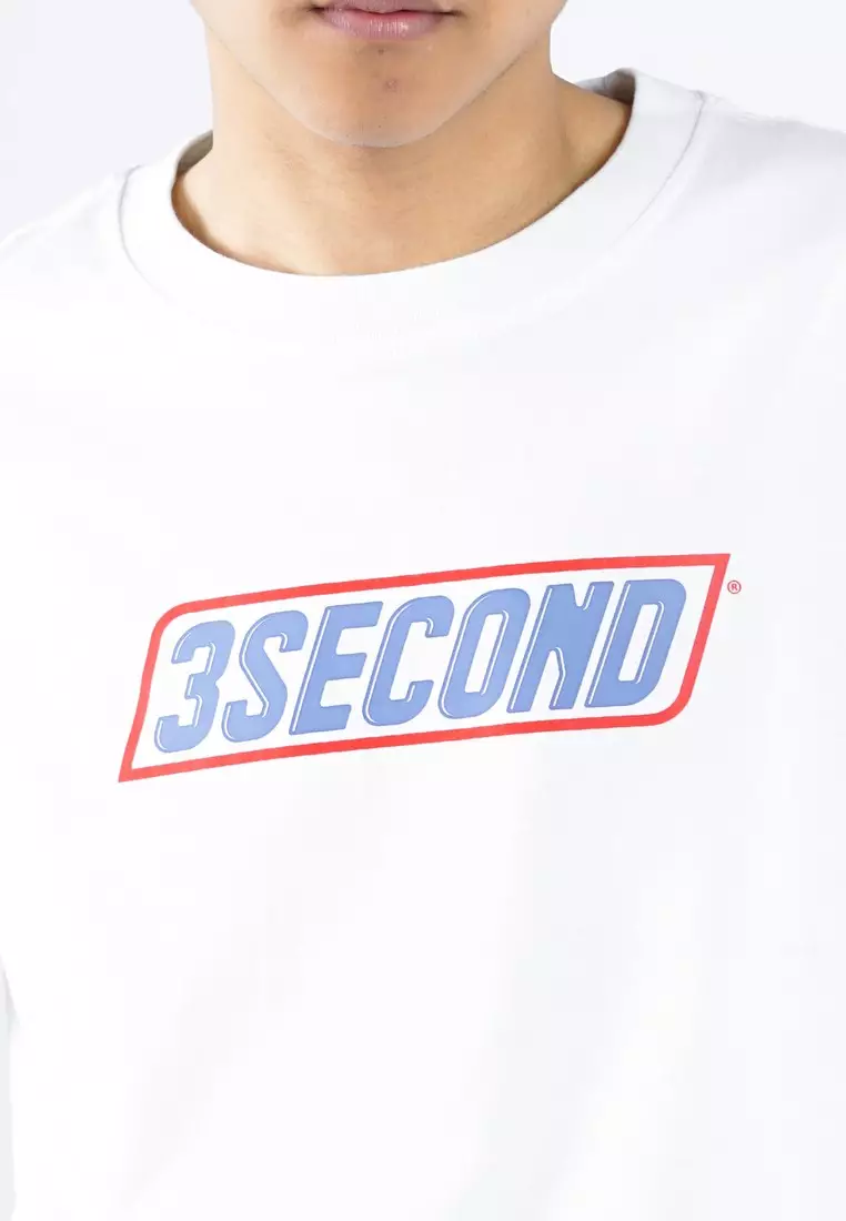 3Second Men's T-Shirt Short Sleeve Regular Fit Cotton Diagonal 3SCO OL-C240525