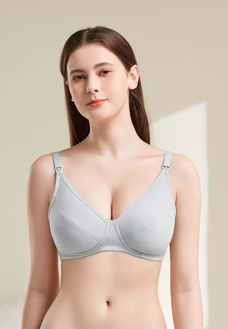 Sorella Bra Cotton Maternity 3/4 Cup N13-29994 - Cup C - Light Grey
