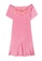 ZITIQUE pink Ice Silk Short-sleeved Lace Sleepwear-Pink 1F3A2US81F621FGS_1