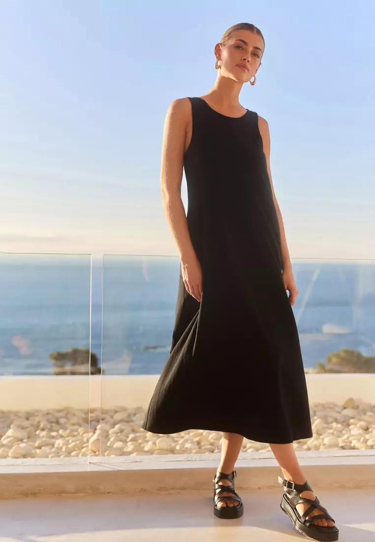NEXT 100% Cotton Jersey Sleeveless Summer Dress 2025 | Buy