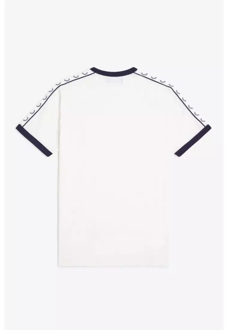 Fred Perry M4620 Taped Ringer T-Shirt (Snow White)
