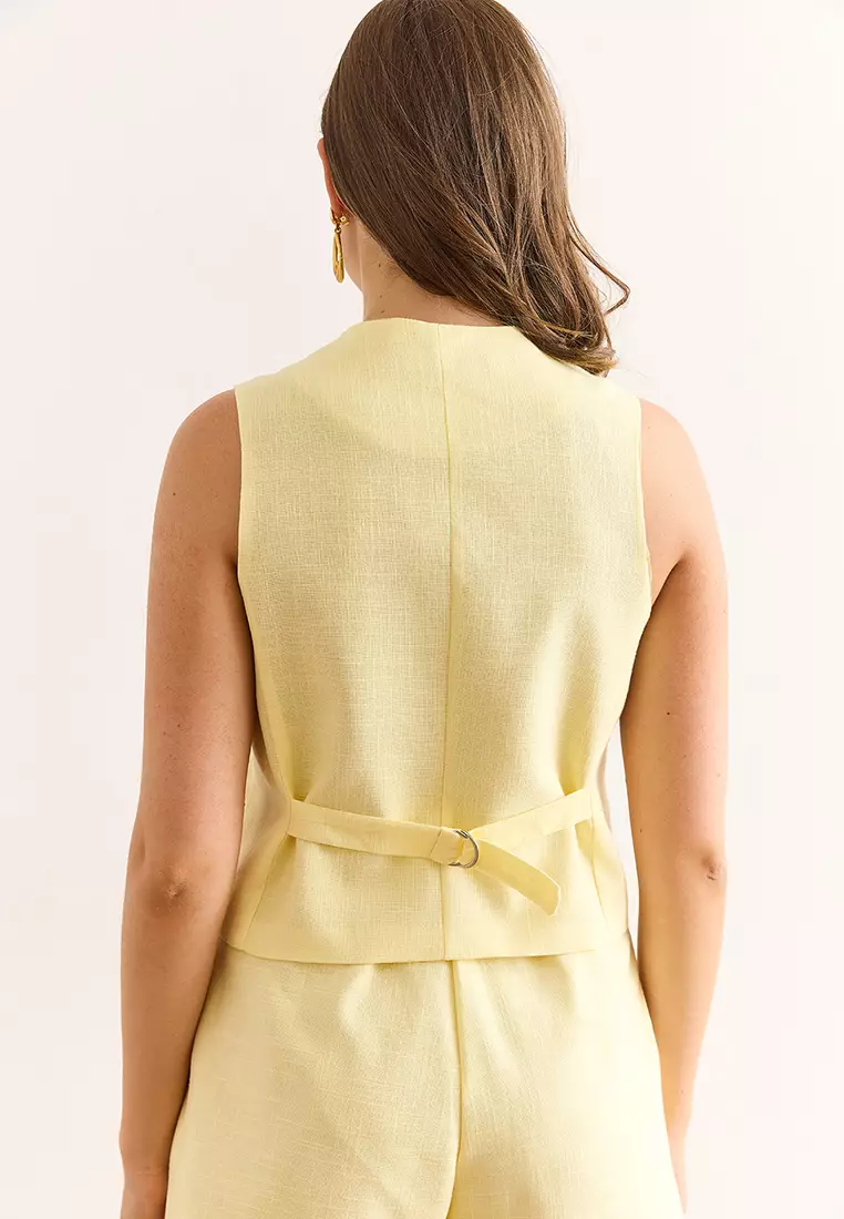 Cotton V-Neck Vest