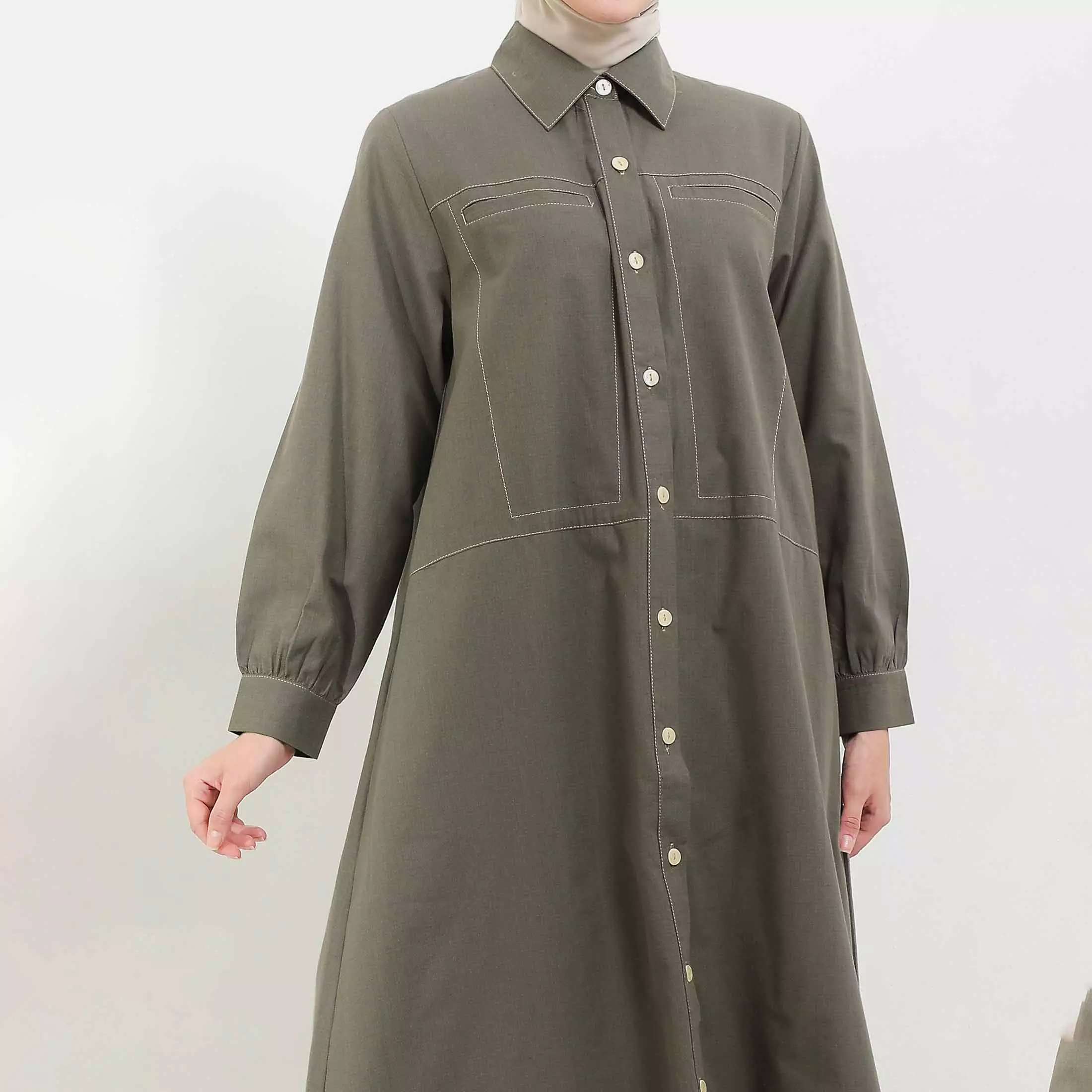 MFMW Callie Dress Gamis Olive