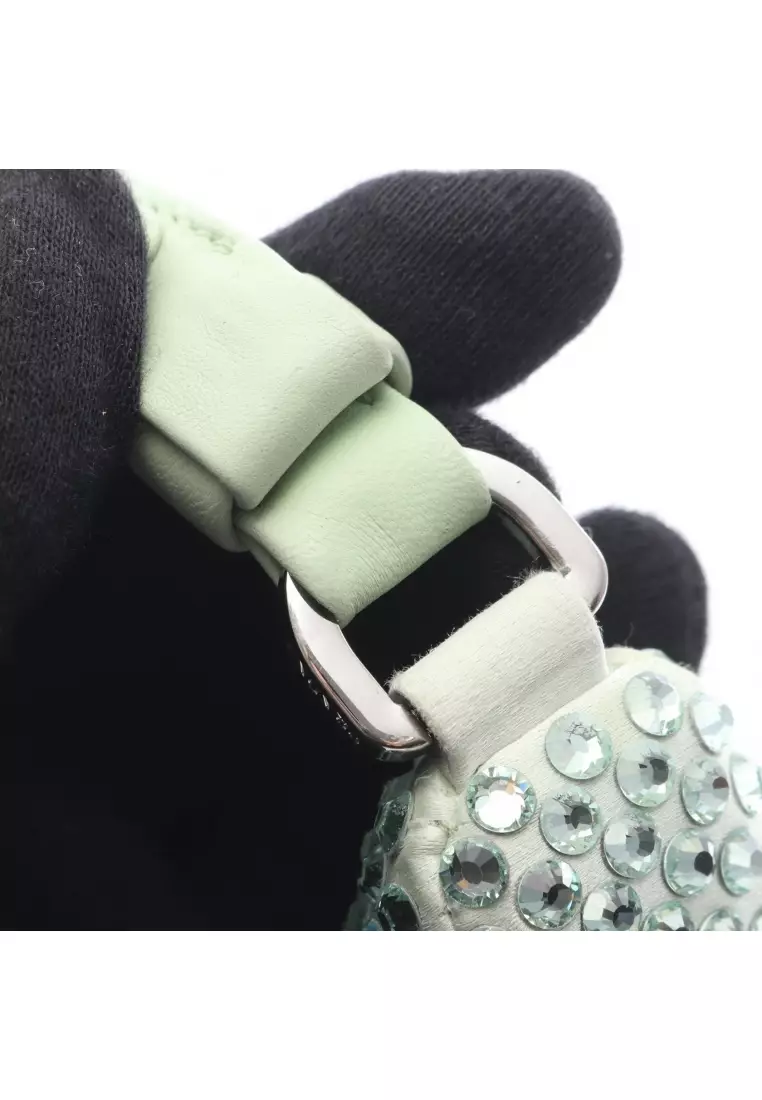 Pre-Loved Prada Shoulder bag satin Light green