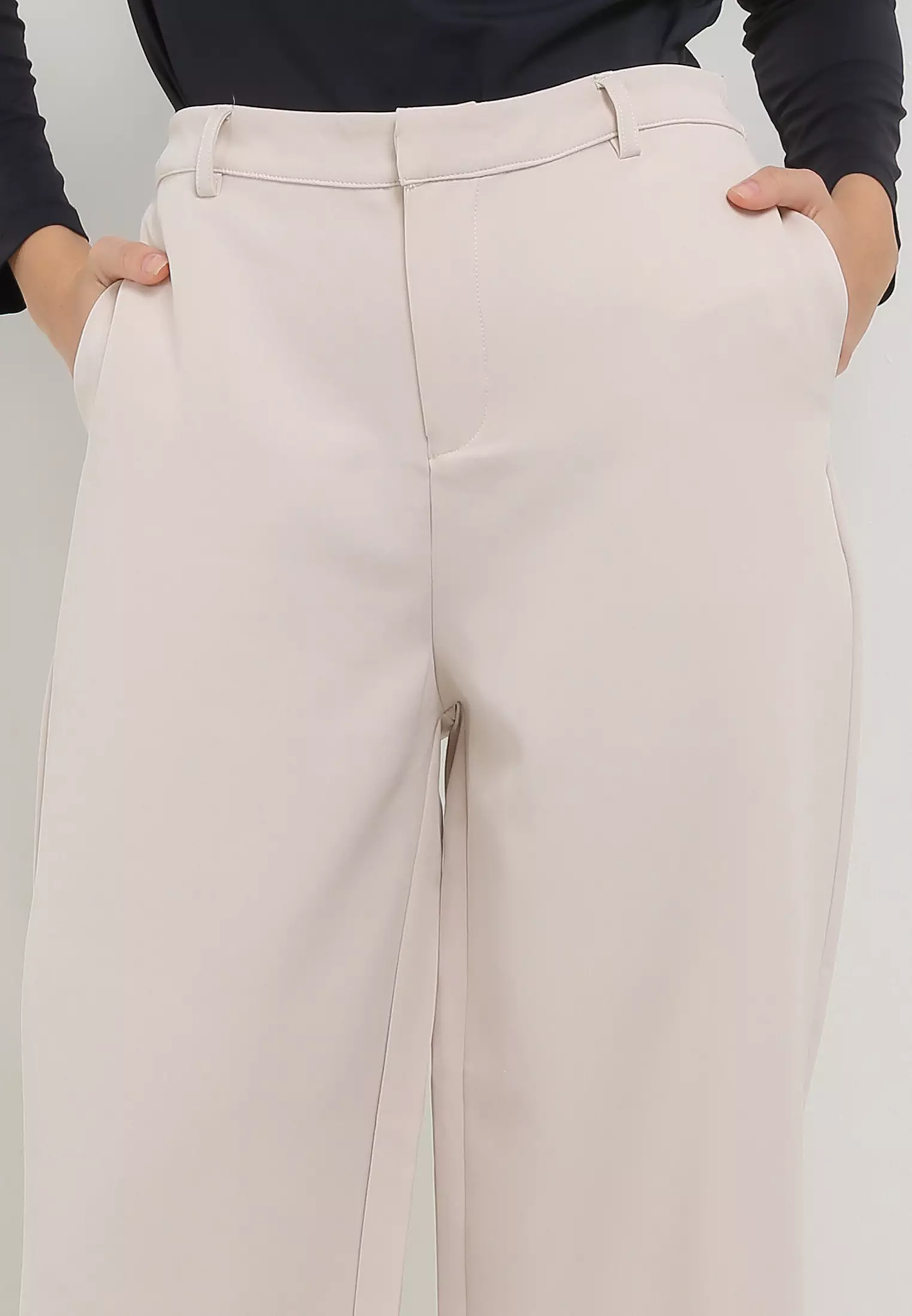 MFMW Kayena Celana Panjang Kulot Beige