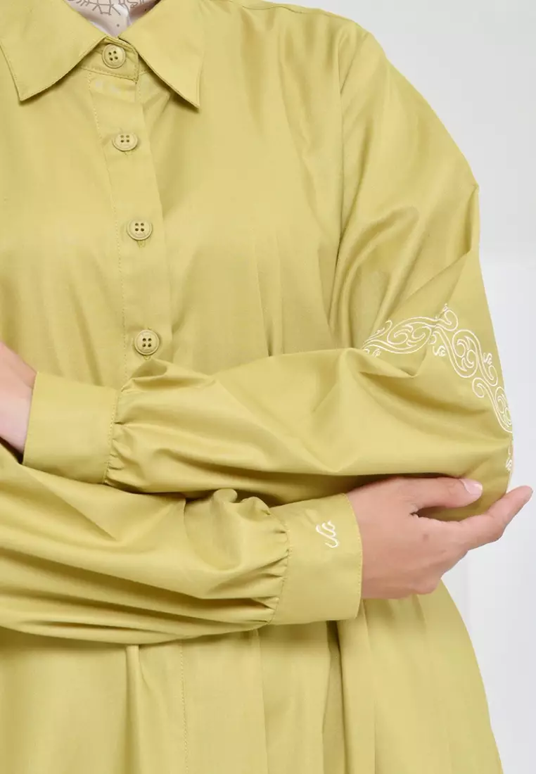 Rabbani - Gamis Dress Muslim Wanita Dreslim Jafni Exclusive Hijau