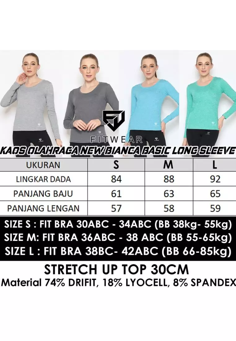 Fitwear - Kaos Olahraga Wanita NEW BIANCA BASELAYER LONGSLEEVE -  BUBBLEGUM
