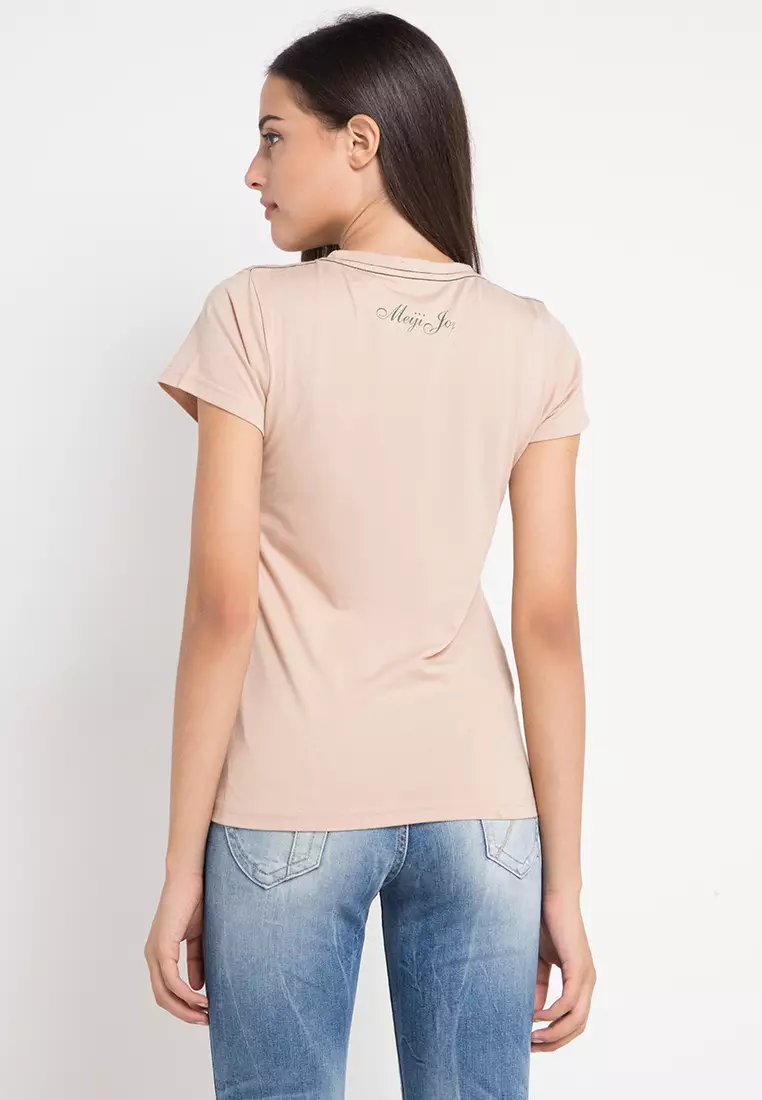 Print Glass Short Sleeve Tshirt