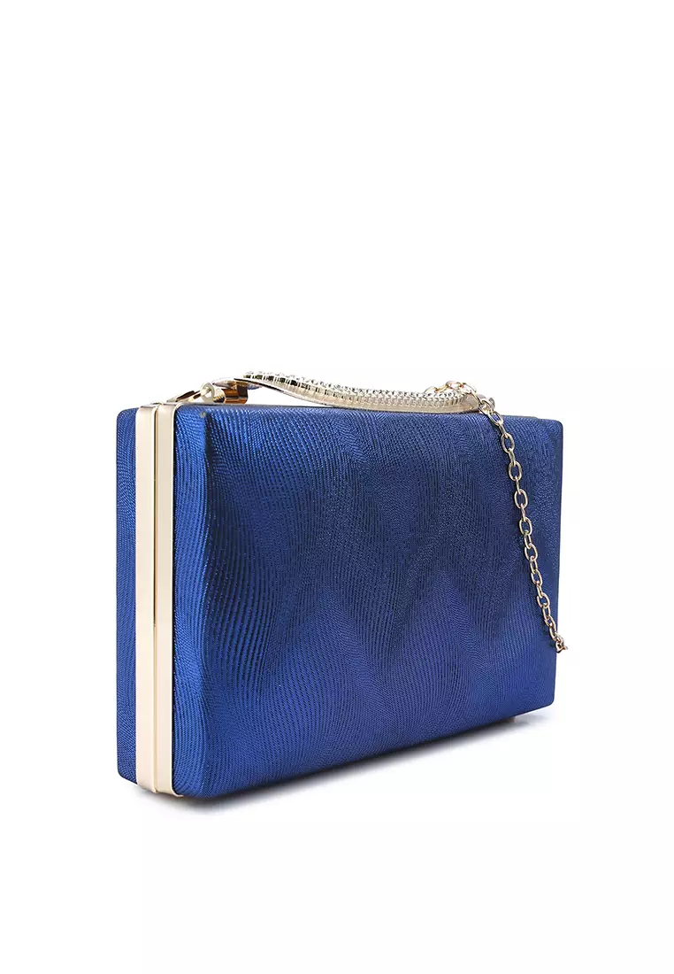 Next blue clearance clutch bag