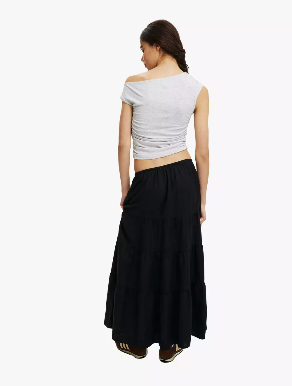 Cotton On -  Pakaian Wanita  - Haven Tiered Maxi Skirt - Black