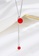 LYCKA red LDR3212 Minimal Plate Necklace 2D57FAC3E6A620GS_3