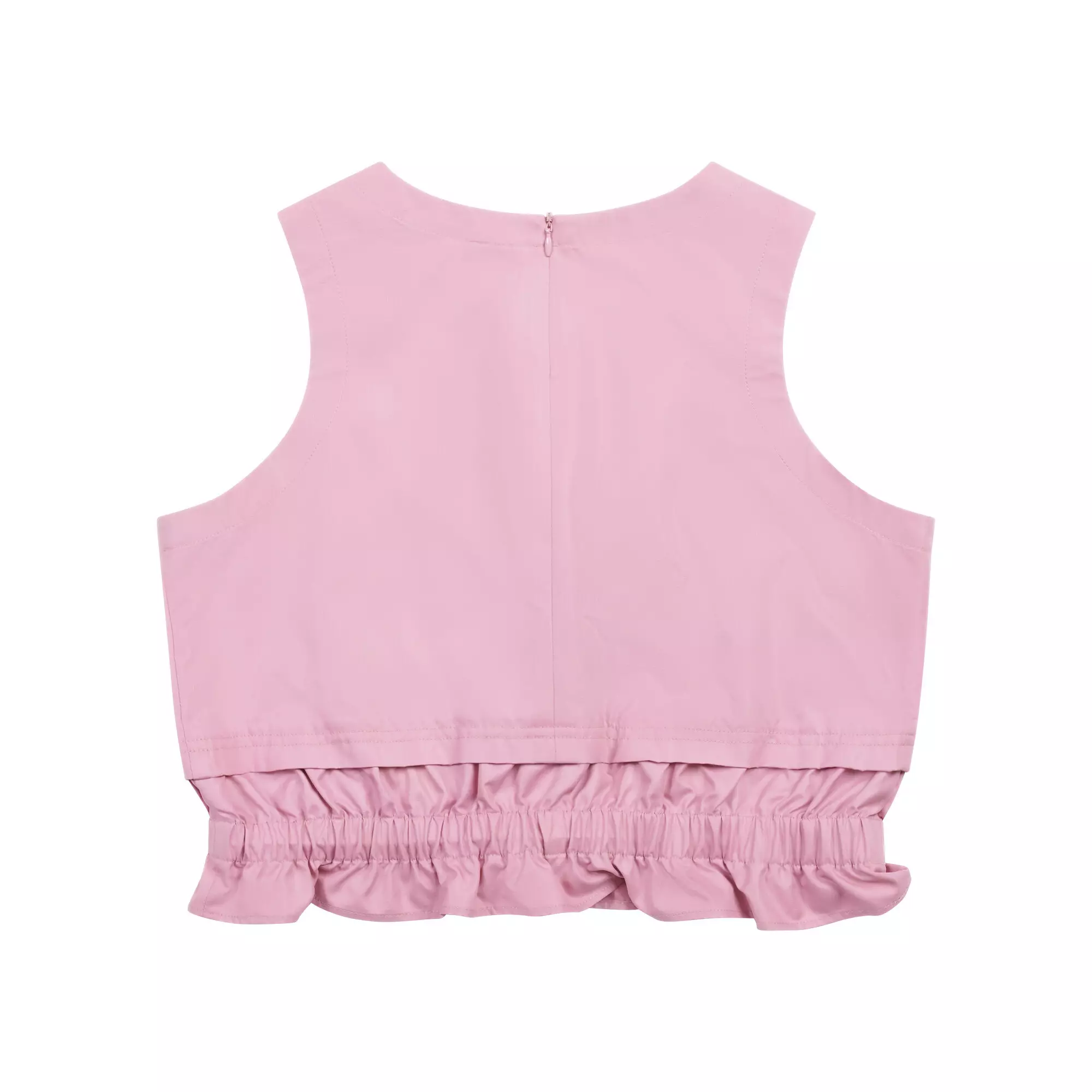 PUMA Wardrobe Essentials Layered Crop Top Women