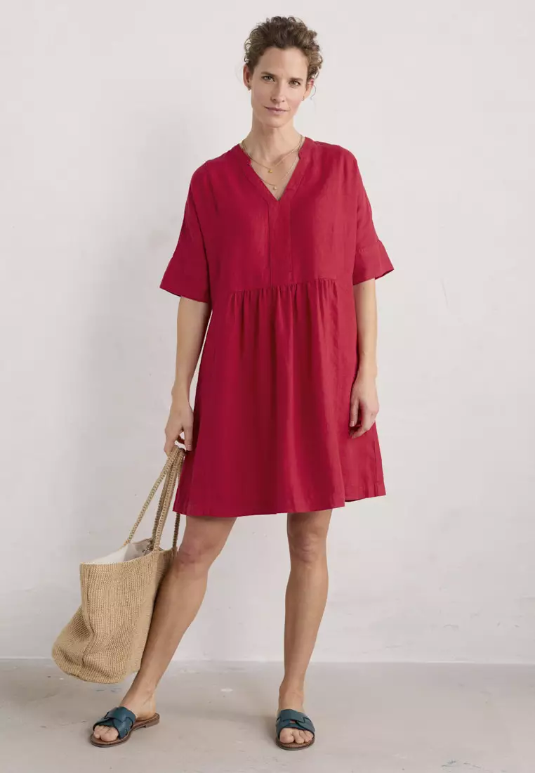 Buy Seasalt Cornwall Seasalt Cornwall Petite Red Draw Kiln Dress 2024 ...