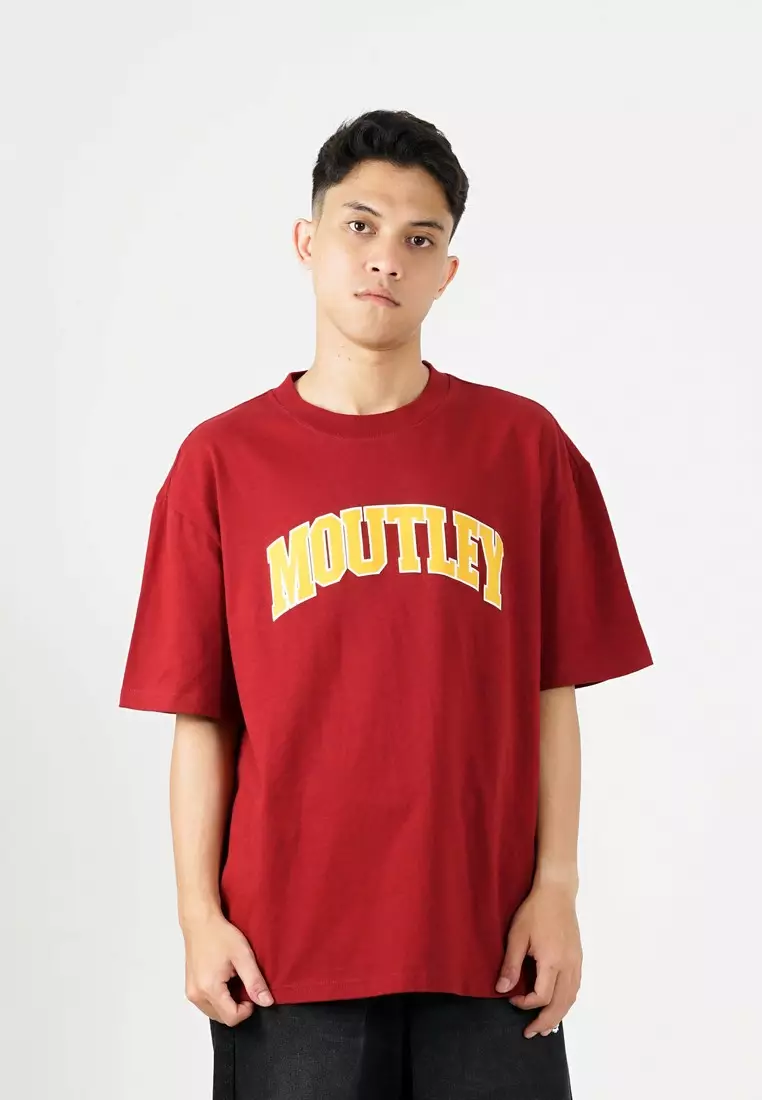 Moutley Men's T-Shirt Short Sleeve Oversized Fit Cotton 20s Cruve OL-C220325