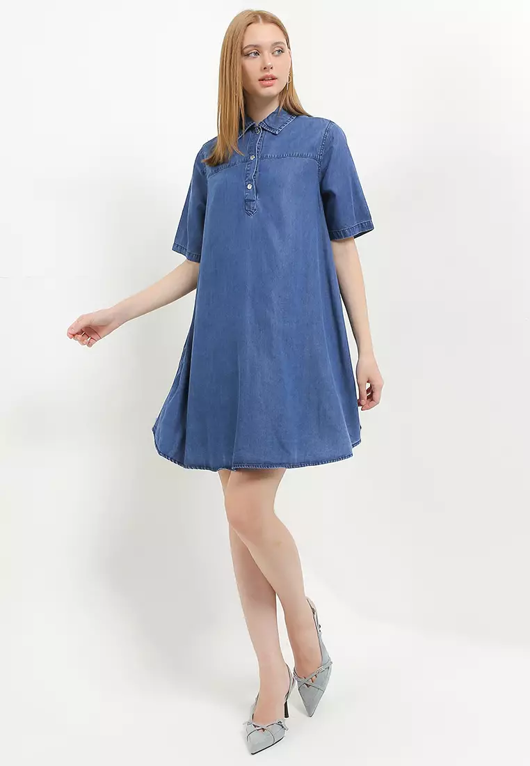 Ericka Denim Mini Dress