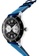 EGLANTINE black and blue and silver EGLANTINE® Terrenz Unisex Steel Quartz Watch Black Dial on Dark Blue Leather Strap 7CCB1ACD4149C7GS_2