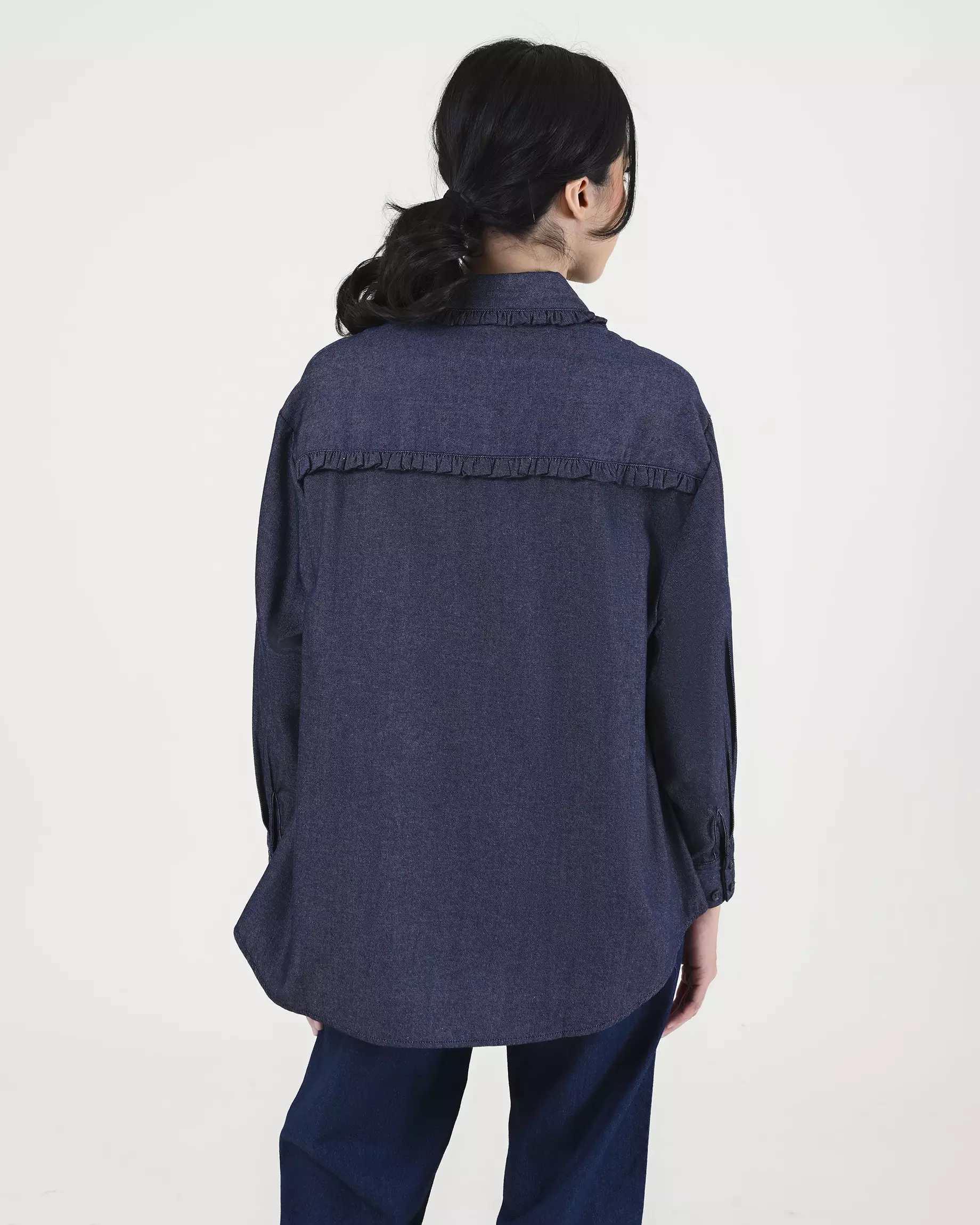 Geulis.id LULU SHIRT - Darkdenimlily