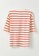 LC WAIKIKI orange Crew Neck Striped Short Sleeve Cotton Women's T-Shirt DDA82AACB5B78DGS_6