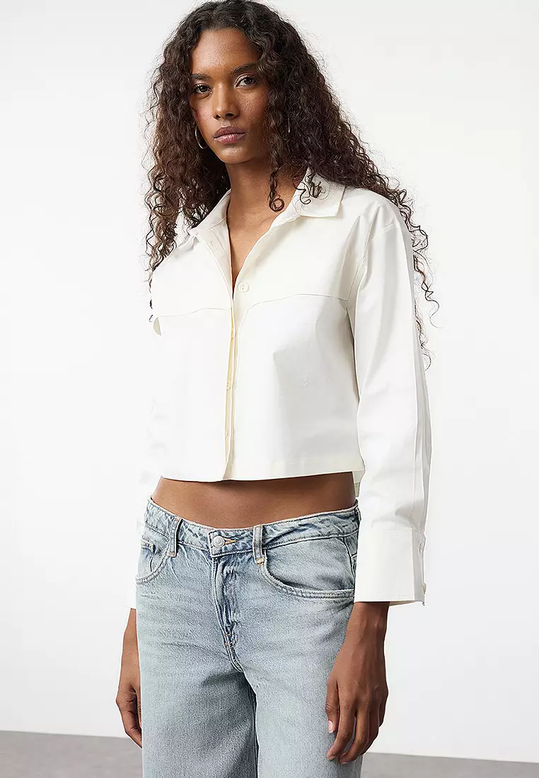 Cotton crop tops online online