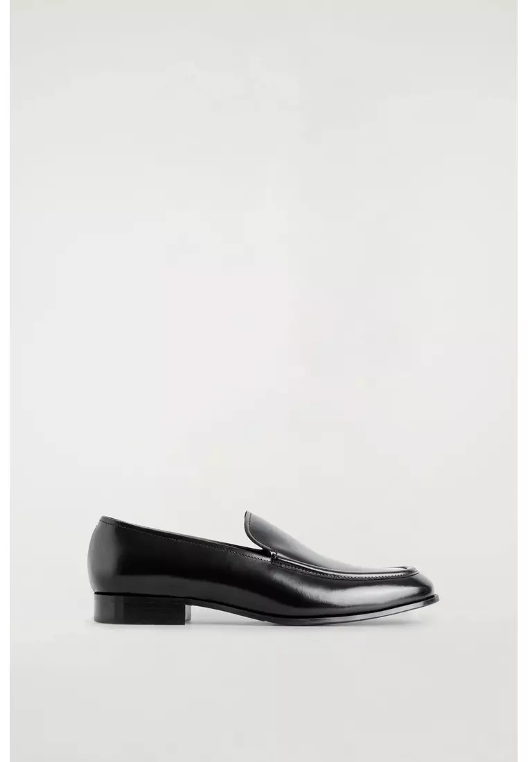 POLISHED-LEATHER LOAFERS