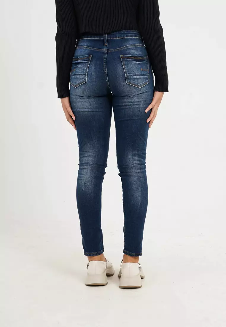 3Second Women's Long Skinny Jeans Denim On C031024