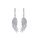 Glamorousky white Fashion and Elegant Feather Earrings with Cubic Zirconia 90157ACB2A5B54GS_1