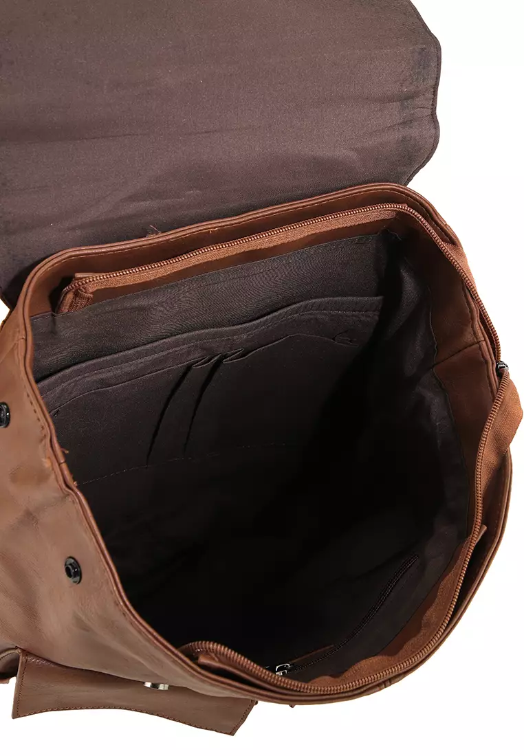 Distressed Leather Hitch Backpack