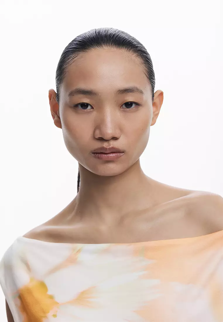 Asymmetric long dress