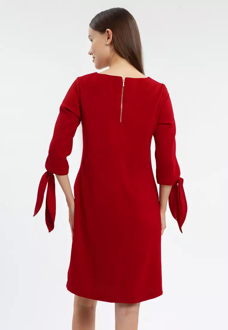 Minimal Chrisy Dress Red Velvet