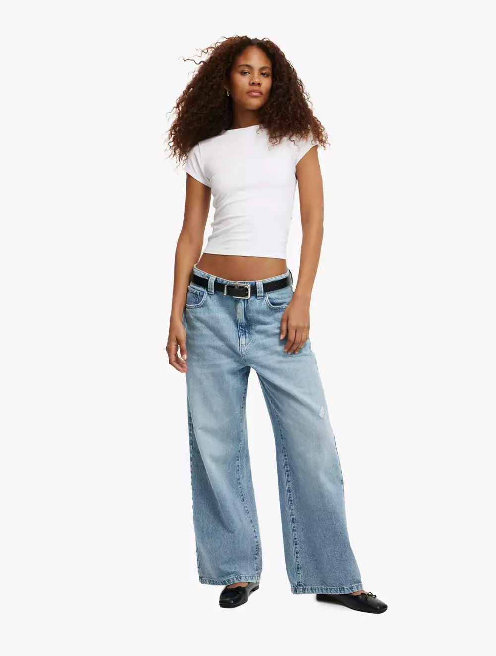 Cotton On -  Pakaian Wanita  - All Day Crew Tee - White