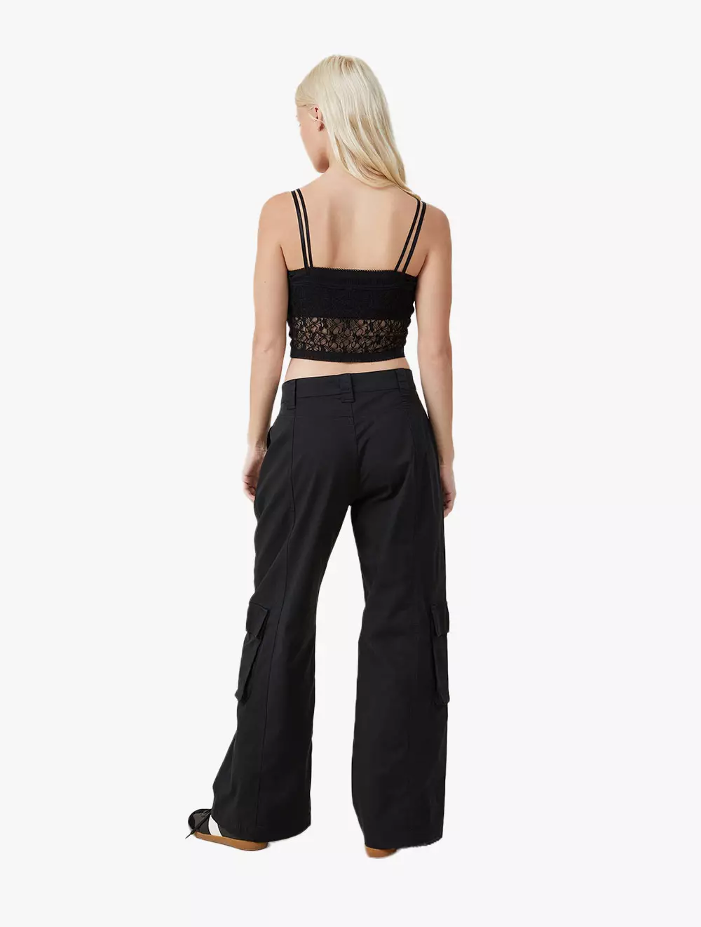 Cotton On -  Pakaian Wanita  - Hayden Cargo Pant Asia Fit - Black