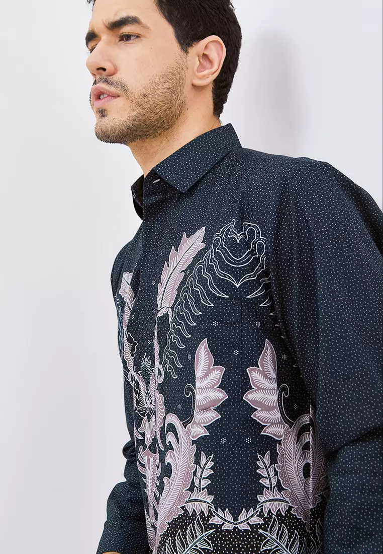 My Aksa Batik Pria Kemeja Panjang Archilles Alethea