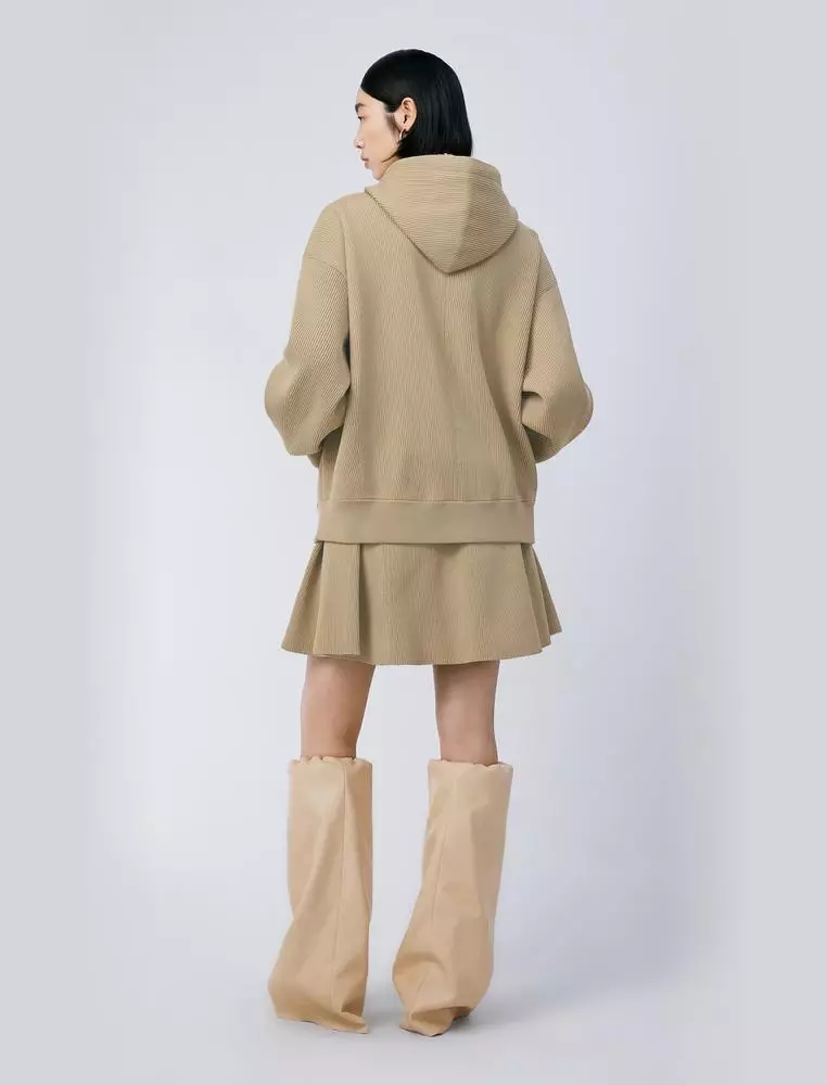 Midi Hooded Cardigan Sweater