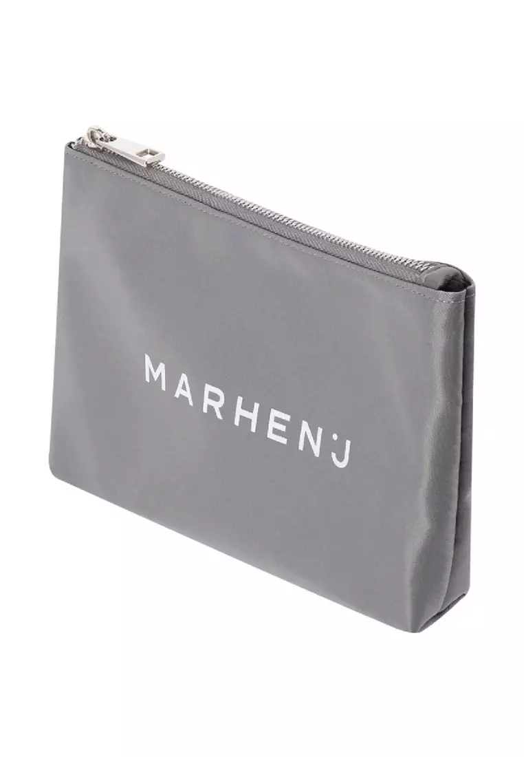 ☆MARHEN.J☆ Lina Nylon Travel Pouch Jual Marhen J MARHEN.J Lina Pouch Grey Original 2025