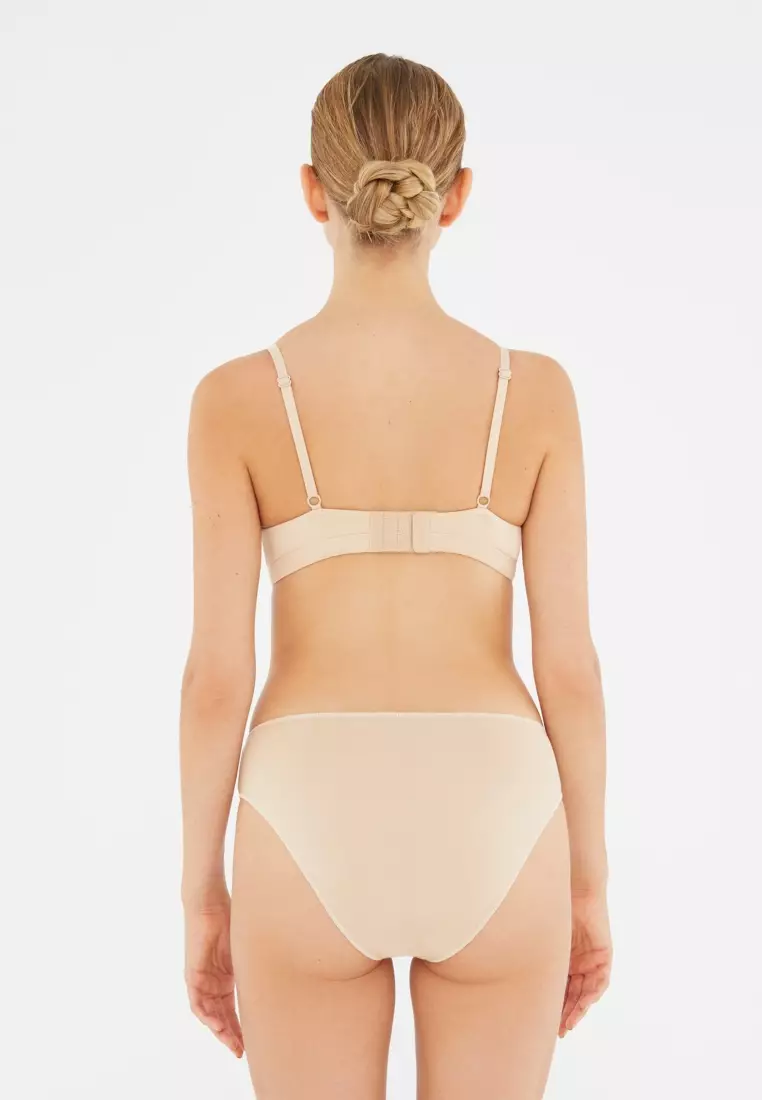 Nude Basic Soft Bra, Non-wired, Soft, Full-Cup, Underwear for Women