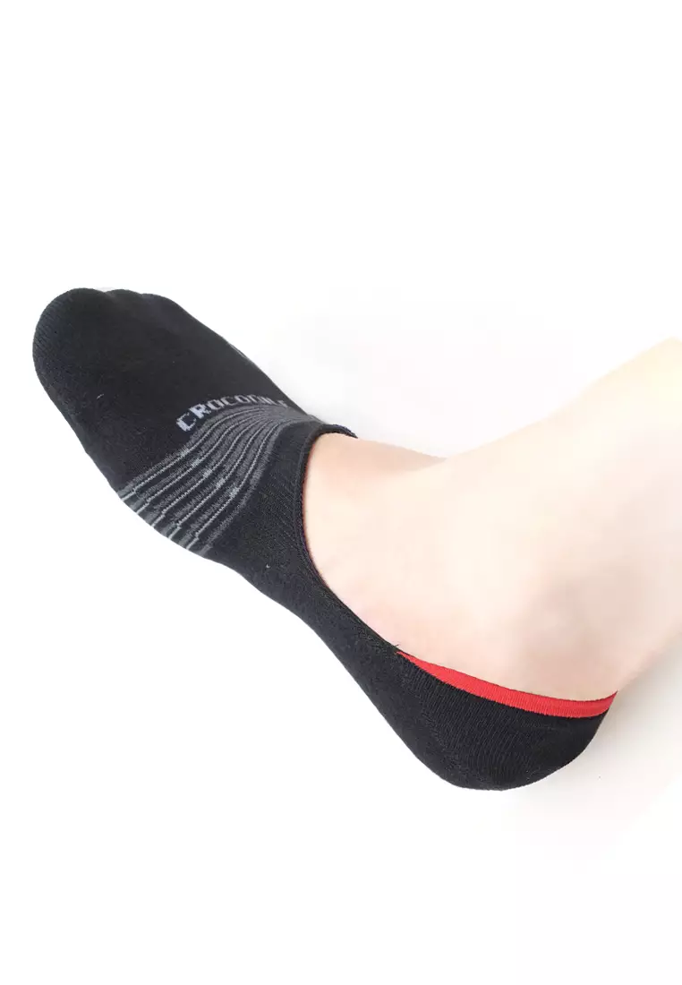 Crocodile SOCK CFCM 0002 Red - Kaos Kaki Invisible Pria Men Socks