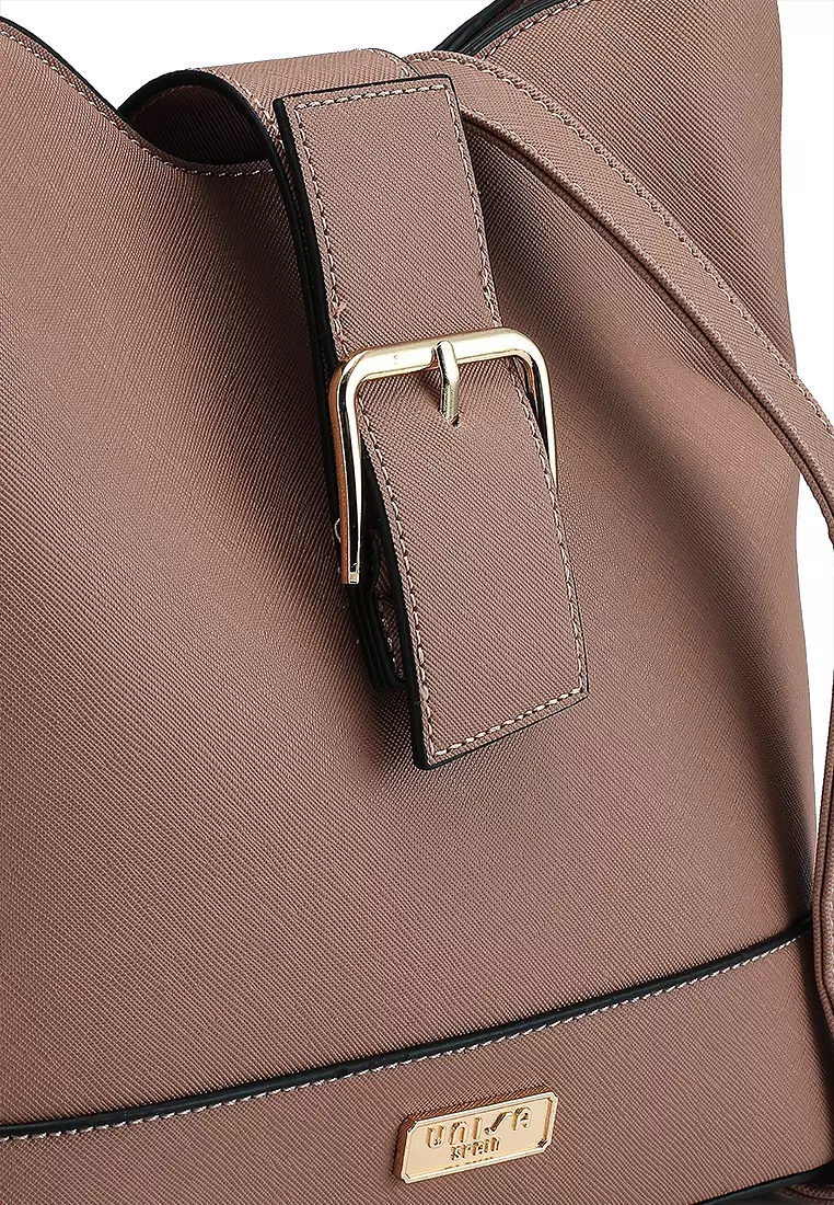 Saffiano Convertible Top Handle Bag
